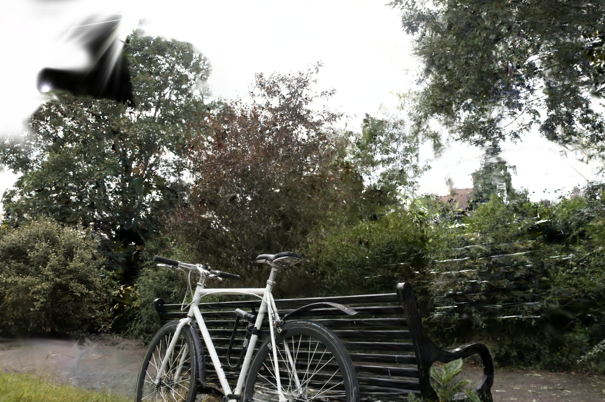 Artifact-ridden bicycle novel view