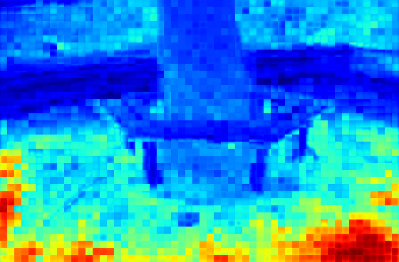CrossScore map for tree scene
